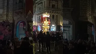 arrivo ai quattro canti del.Cereo Villaggio Sant 'Agata. 2-2-2023