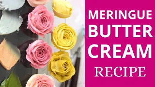 Meringue buttercream recipe for beautiful flowers | Malinovka