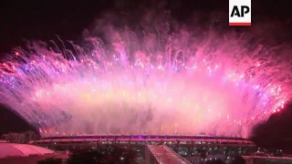 Firework finale as Olympic opening ceremony ends