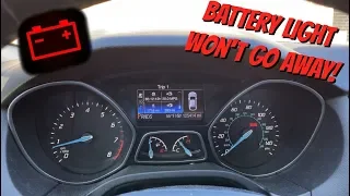 Ford Focus MK3 Red Battery Warning Light on Dashboard - Finally Fixed!!!
