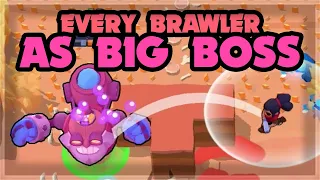 ALL 33 BRAWLERS as BOSS in Big Game - Who's the best? 🍊