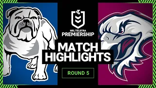 Canterbury-Bankstown Bulldogs v Manly-Warringah Sea Eagles | Match Highlights | Round 5, 2013 | NRL