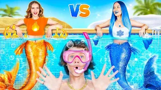 Hot vs Cold Mermaid | How to Become a Little Mermaid? My Sisters Keep a Secret