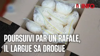 POURSUIVI PAR UN RAFALE, L'AVION DE TOURISME LARGUE SA DROGUE