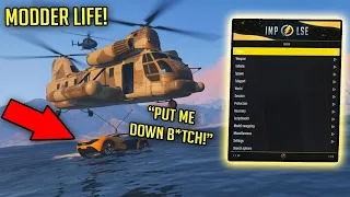 GTA 5 Modder Life #49 | TROLLING PEOPLE WITH THE CARGOBOB! - (Trolling Funny Moments)