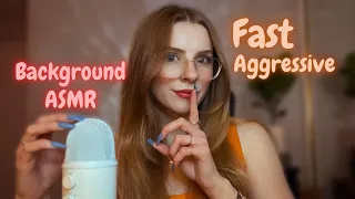 Background ASMR for Sleeping, Studying, Gaming, Working (fast & aggressive triggers) *no talking*