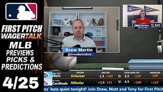 MLB Picks, Predictions and Odds |  First Pitch Daily Baseball Betting Preview | April 25