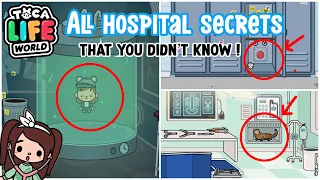 🥼 All The Hospital Secrets in Tocalifeworld That you didn’t know ! | Toca Boca