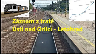 #1# Pohled na trať / 🚂Ústí nad Orlicí ➡Letohrad / Spěšný vlak / Leo express tenders / CZ /
