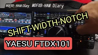 YAESU FTDX101 , SHIFT/WIDTH-NOTCH/CONT Controls