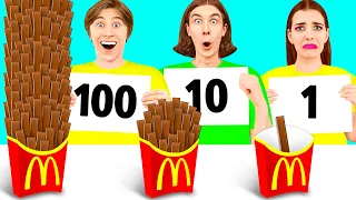 100 تحدي طبقات الطعام #6 CRAFTooNS Challenge