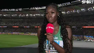 Rhasidat Adeleke on reaching the 400m World Final!