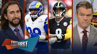 Steelers trade Kenny Pickett, Aaron Donald retires, Chiefs sign Hollywood | NFL | FIRST THINGS FIRST