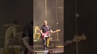 That moment Mark Hoppus sees a camera in the crowd.