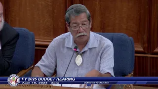 FY 2025 Budget Hearing - Senator Joe S. San Agustin - April 16, 2024 2PM CHARTER SCHOOLS