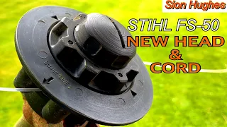 STIHL FS-50  head & cord change '
