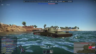 War Thunder - Kill from water with PT 76B