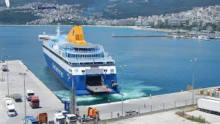 BLUE STAR MYCONOS | Arrival at Kavala Port