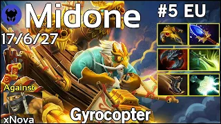 Midone [Secret] plays Gyrocopter!!! Dota 2 7.21