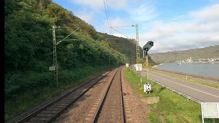 Führerstandsmitfahrt / Cabview linke Rheinstrecke Oberes Mittelrheintal Bacharach - Koblenz