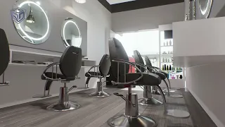 D5 Render. Small Hair Salon Rendering Project