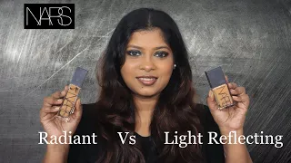 Nars Radiant vs Light Reflecting Foundation comparison & Demo