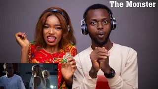 OUR FIRST TIME HEARING Eminem ft. Rihanna - The Monster (Explicit) [Official Video] REACTION!!!