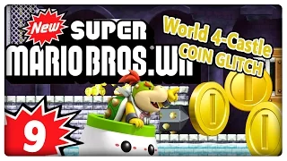 NEW SUPER MARIO BROS. Wii Part 9: Coin-Glitch in 4-Castle & seltsame Themen