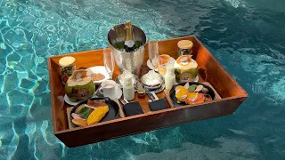 Luxury Floating Breakfast at a Pool Villa in Pattaya Thailand