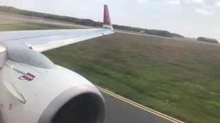 Takeoff Aalborg Airport Norwegian Boeing 737-800