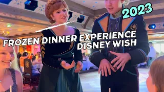 Disney Wish Dinner at Frozen Arendelle