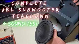 2022 JBL BAR 2.1 deep Bass  MK2 Complete Subwoofer Teardown + Sound Test at MAX Volume  JBL BAR 1300