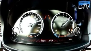 2012 BMW 525d (218hp) - Autobahn Test (1080p FULL HD)