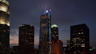 Wilshire Grand Opening Ceremony Light Show