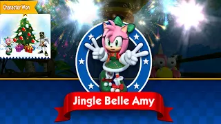 Sonic Dash Jingle Belle Amy New Character Unlocked - Festive Fun Event Android Gameplay Eggman Zazz