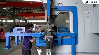 CNC Press Brake For Street Light Pole Production with Front Feeding and Side Conveyor