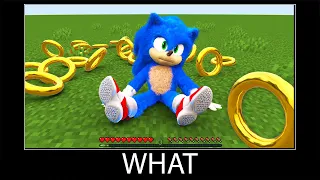 Minecraft wait what meme part 337 realistic minecraft Sonic