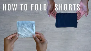 How to Fold SHORTS -  Judi the Organizer