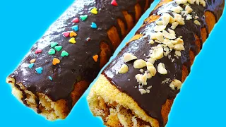 HOW TO MAKE YUMMY ROLL CAKE / EASY ROLL CAKE RECIPE / CAKE ROLL (CAKE ROULETTE)