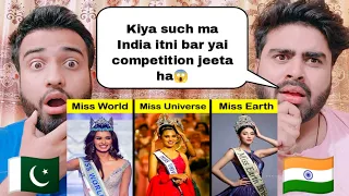 Indian Miss World Vs Indian Miss Earth Vs Miss Universe By|Pakistani Bros Reactions|
