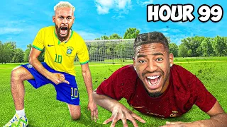 Pro Footballers Set Me Football Challenges!