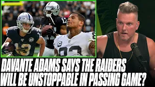 Davante Adams Says Raiders Will Be Unstoppable With Passing Game | Pat McAfee Reacts