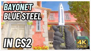 ★ CS2 Bayonet Blue Steel | CS2 Knife In-Game Showcase [4K]