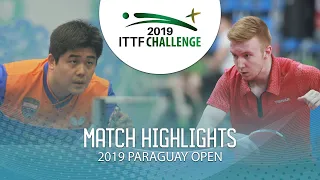 Cazuo Matsumoto vs Florent Lambiet | 2019 ITTF Paraguay Open Highlights (R32)