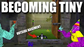 Escaping The Basement While TINY | Gorilla Tag