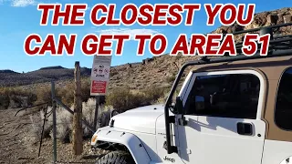 (AREA 51) THE CLOSEST YOU CAN GET!!!