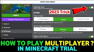 HOW TO PLAY MULTIPLAYER IN MINECRAFT TRIAL 1.19 | 2023 LATEST TRICK