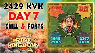 Kingdom 2429 l KVK Day 7 l FORT Time l ROK & CHILL l BOOM BOOM TIME l Rise of Kingdoms