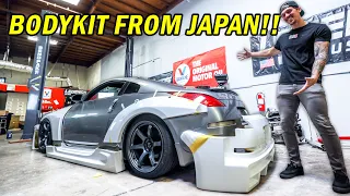 Installing RARE JDM Bodykit on the 350z! Pt. 1 | Building Fast & Furious Style 350z ep. 6