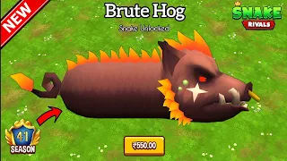 Snake Rivals - Battle Pass Season 41 Unlocked! Brute Hog Snake Zero To Hero!